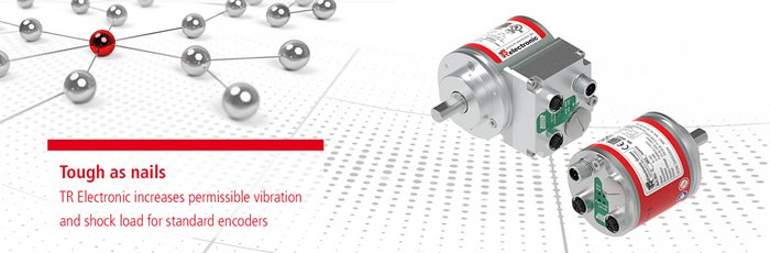 TR Electronic increases permissible vibration and shock load for standard encoders