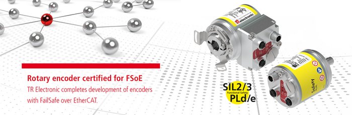 Rotary encoder certified for FSoE